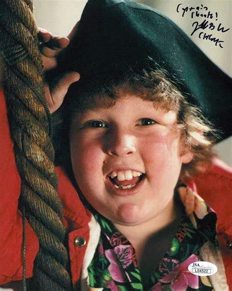 Jeff Cohen Signed The Goonies 8x10 Photo Inscribed Captain Chunk