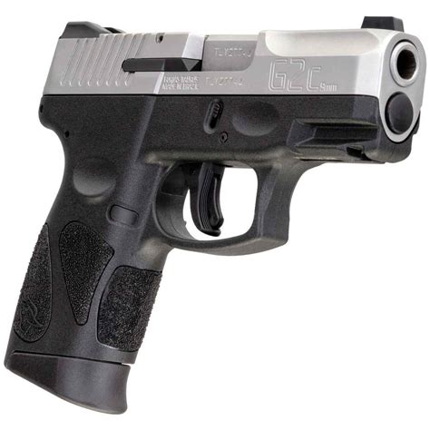Taurus G2c 9mm Luger 32in Stainlessblack Pistol 121 Rounds Black