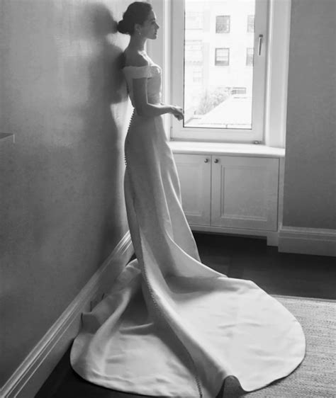 Emmy Rossums Wedding Dress Popsugar Fashion
