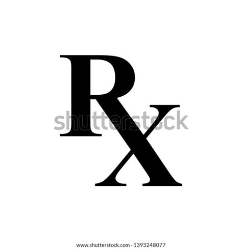 Medical Symbol Rx Signage Template Stock Vector Royalty Free 1393248077