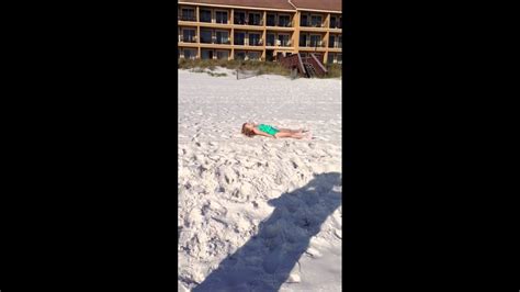 Emma Doing Sand Angels Youtube