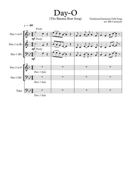 Jamaican Folk Song Sheet Music To Download And Print