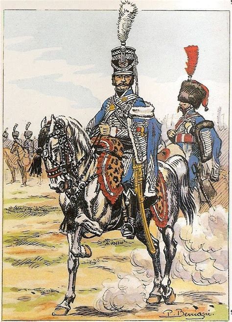 Colonel Eugène Antoine François Merlin 1er Hussar Cavalry Infantry