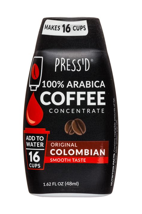 100 Arabica Coffee Concentrate Colombian Pressd Coffee Bevnet