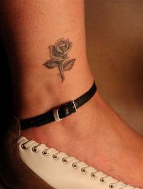 Small Rose Tattoo On Ankle Tattoo Designs Tattoo Pictures
