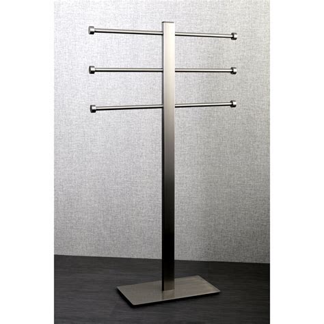 Do you suppose brushed nickel towel racks for bathrooms seems to be nice? Kingston Brass Edenscape Free Standing Towel Stand ...
