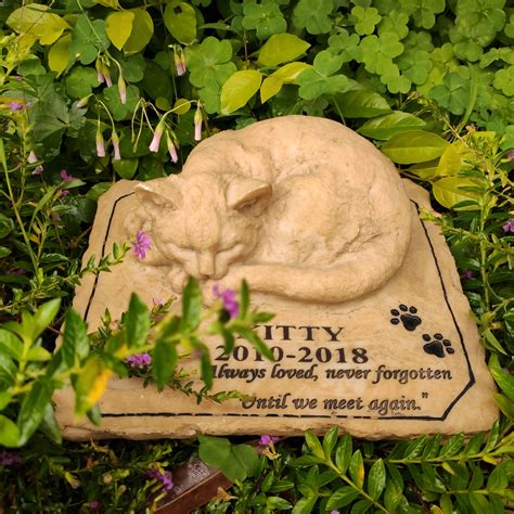 Pet Memorial Stones Personalized Name Date Cat Memorial Stones