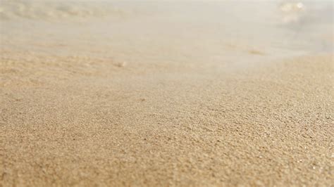 Close Up Of Beach Sand Beach Waves Background Stock Footage Sbv