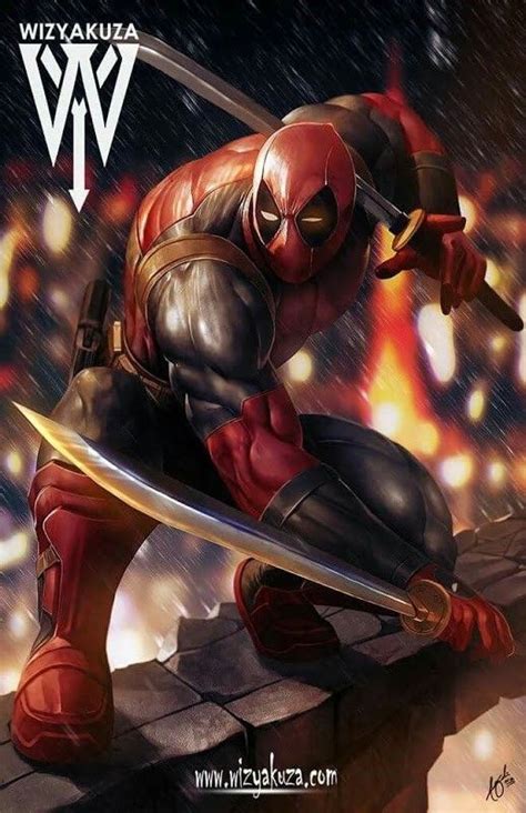 Deadpool Marvel Comics Héros Wizyakuza Anime