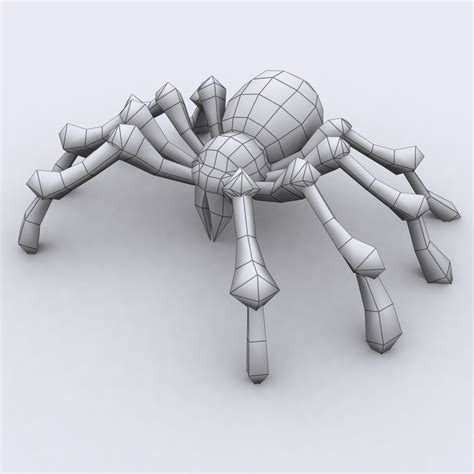 Spiders Pack 3d Model