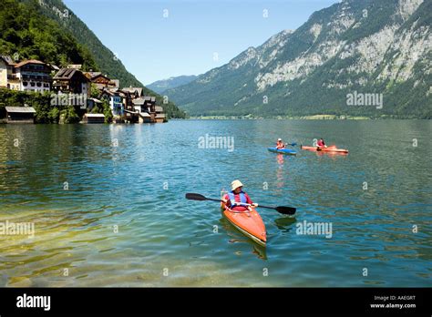 Canoe Lake Hallstatt Hallstatt Salzkammergut Upper Austria Austria