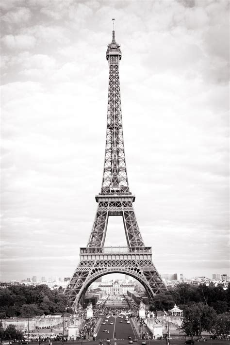 The Eiffel Tower Black And White Print — Parisian Moments