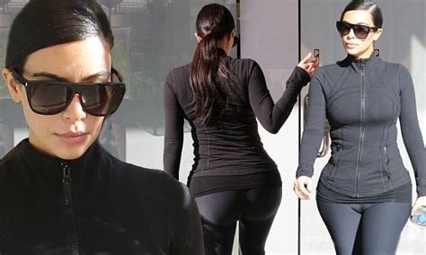 Kim Kardashian In Workout Gear As She Hits The Gym In La Daily Mail