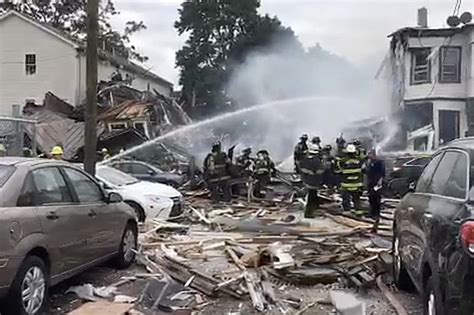 New Jersey Explosion Two Homes Flattened And Dozens Feared Injured