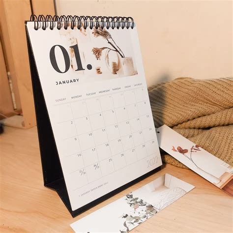 Jual Kalender Meja 2023 Minimalis 02 Premium Desk Calendar Aesthetic