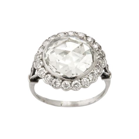 Antique 5 Ct Rose Cut Diamond Ring