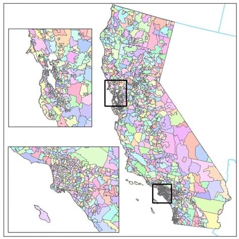 Zip Code Map California Map Pixel Printables Symbols Coding Maps