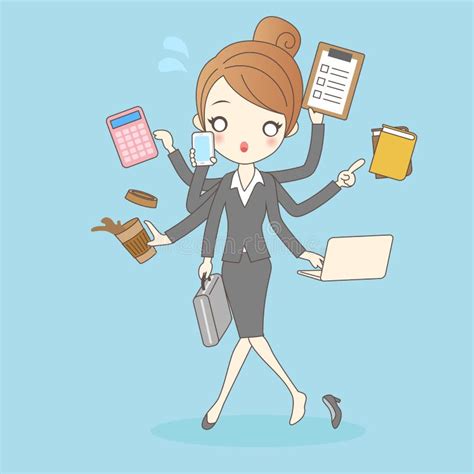 Busy Women Stock Vector Illustration Of Concepts Ideas 31833464