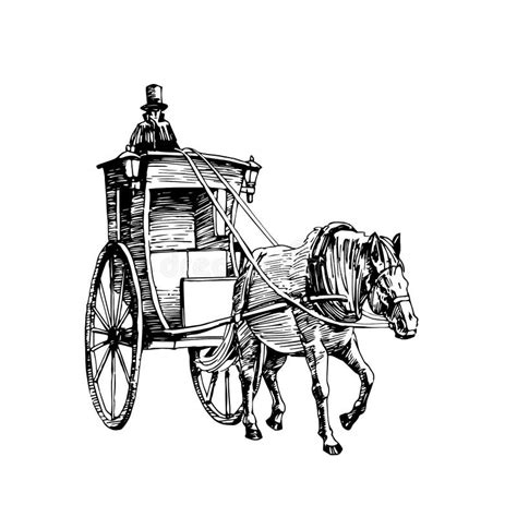 Horse Drawn Wagon Stock Illustrations 353 Horse Drawn Wagon Stock