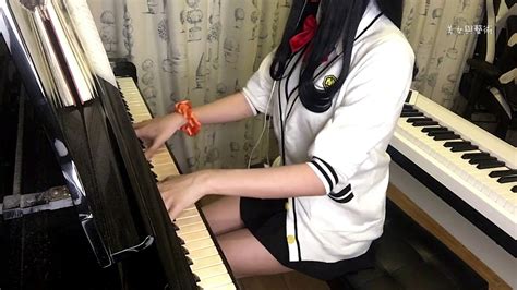 學生服小姐姐鋼琴演奏youthful Beautiful Ssssgridman Ed緋緋的鋼琴 Youtube