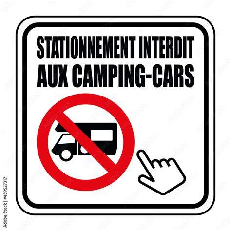 Logo Stationnement Interdit Aux Camping Cars Vector De Stock Adobe Stock