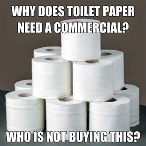 Why Does Toilet Paper Need A Commercial Toilet Paper Meme Toilet