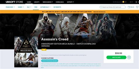 New Assassin S Creed Anniversary Bundle Collects 6 Games In One