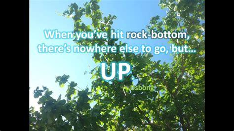 usbong when you ve hit rock bottom there s nowhere else to go but up youtube