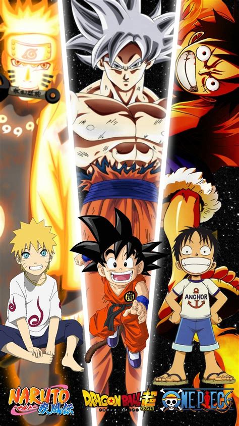 Goku Naruto Luffy Wallpapers Wallpaper Cave