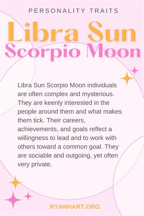 Libra Sun Scorpio Moon Personality Traits Ryan Hart
