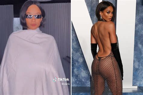 Ciara Hits Back At Haters Of Her Naked Oscars Party Dress In Funny Tiktok Selective Outrage