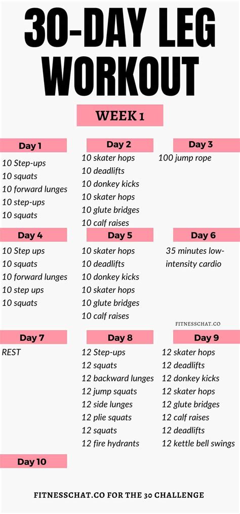 Ultimate 30 Day Leg Challenge That Works Like Crazy