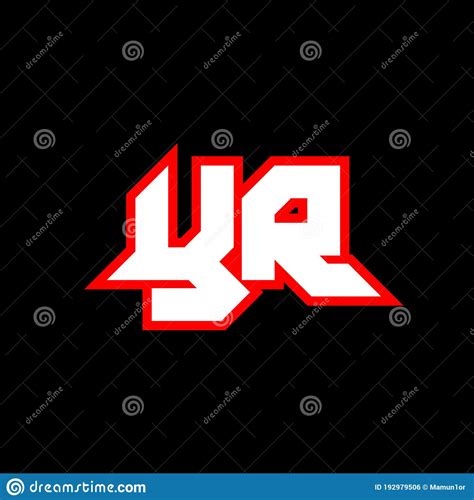 Yr Logo Design Initial Yr Letter Design With Sci Fi Style Yr Logo For