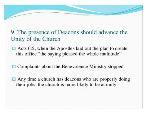 The Biblical Role Of Deacons In The Church Old Powrpoint Version