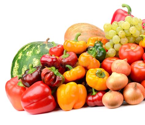 Collection Fruit And Vegetables Stock Photo Image Of Nutrition