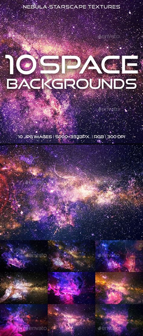 Space Backgrounds Nebula Starscape By Djjeep Graphicriver