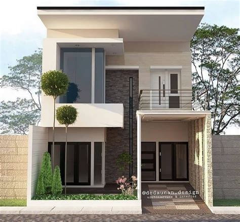 desain rumah  lantai lengkap sederhana tampak depan minimalis