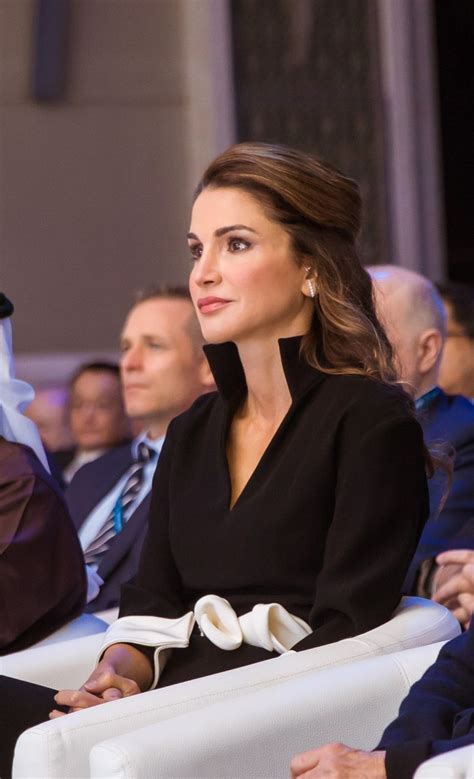 Queen Rania During A Visit To Abu Dhabi Abu Dhabi United Arab Emirates 8 February 2018 Queen