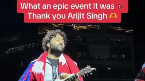 Arijit Singh Singing Nepali Song Nepal Concert Welcome To Nepal Legend 🙏arijitsingh ️ Youtube