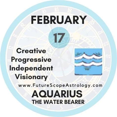 February 17 zodiac sign is aquarius see the characteristics of aquarius on this webpage. February 17 Birthday: Personality, Zodiac Sign ...