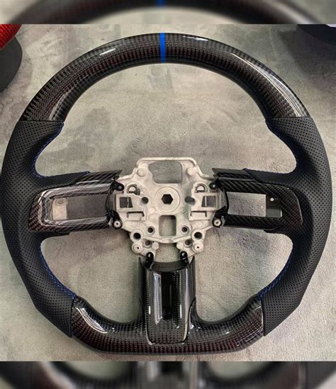 Mustang Carbon Fiber Steering Wheel Bezels Eximius