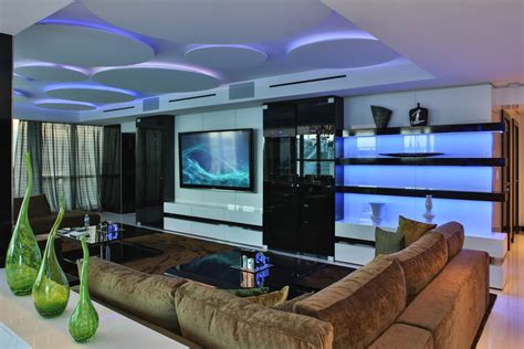 Miami Penthouse Mancave Great Room Luxury Living Contemporary