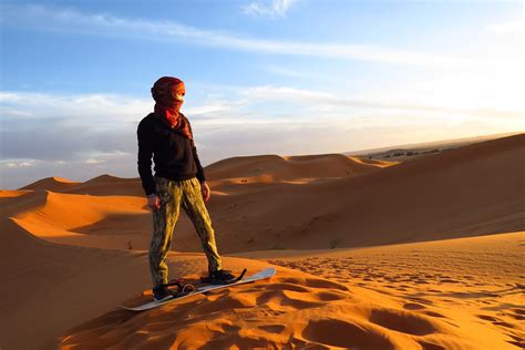 Man In Morocco Desert Royalty Free Stock Photo
