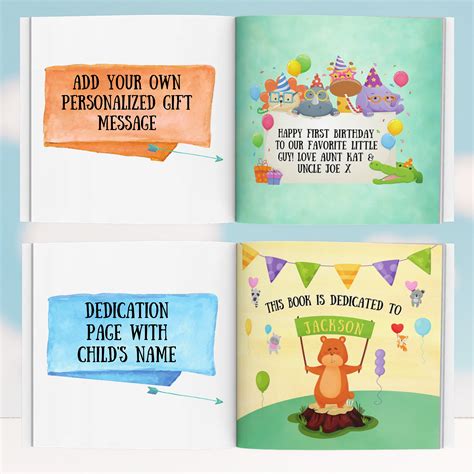 Personalized First Birthday Book Custom Childs First Etsy