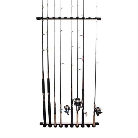 Rush Creek Creations 3 In 1 Aluminum 10 Fishing Rod Wallceiling Rack