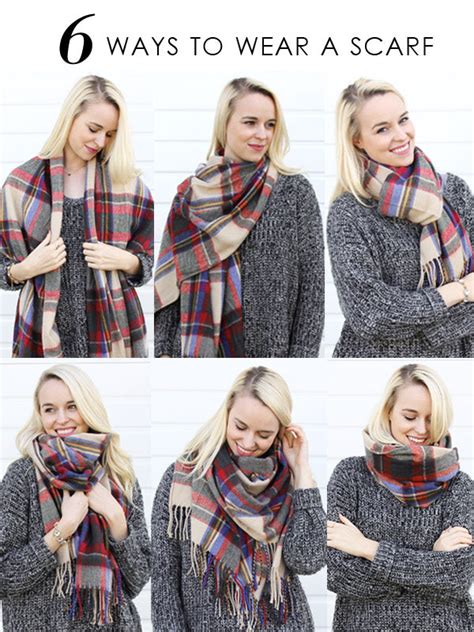 how to wear your scarf the 6 most stylish ways olive piper