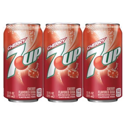 7up Cherry Soda 6 Cans 12 Fl Oz Foods Co