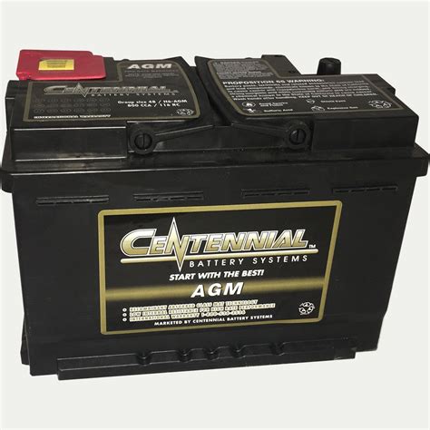 Centennial Automotive Agm Group 48 48h6 Agm Battery