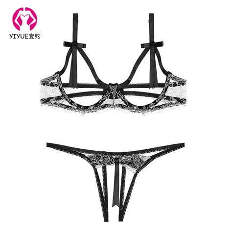2019 Womens Sexy Lingerie Sexy Hollow Perspective Three Point