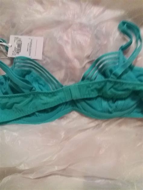 Plung Underwire Bra 36b Turquoise With Dots Only 2 Left Grab It Now Nice One Ebay